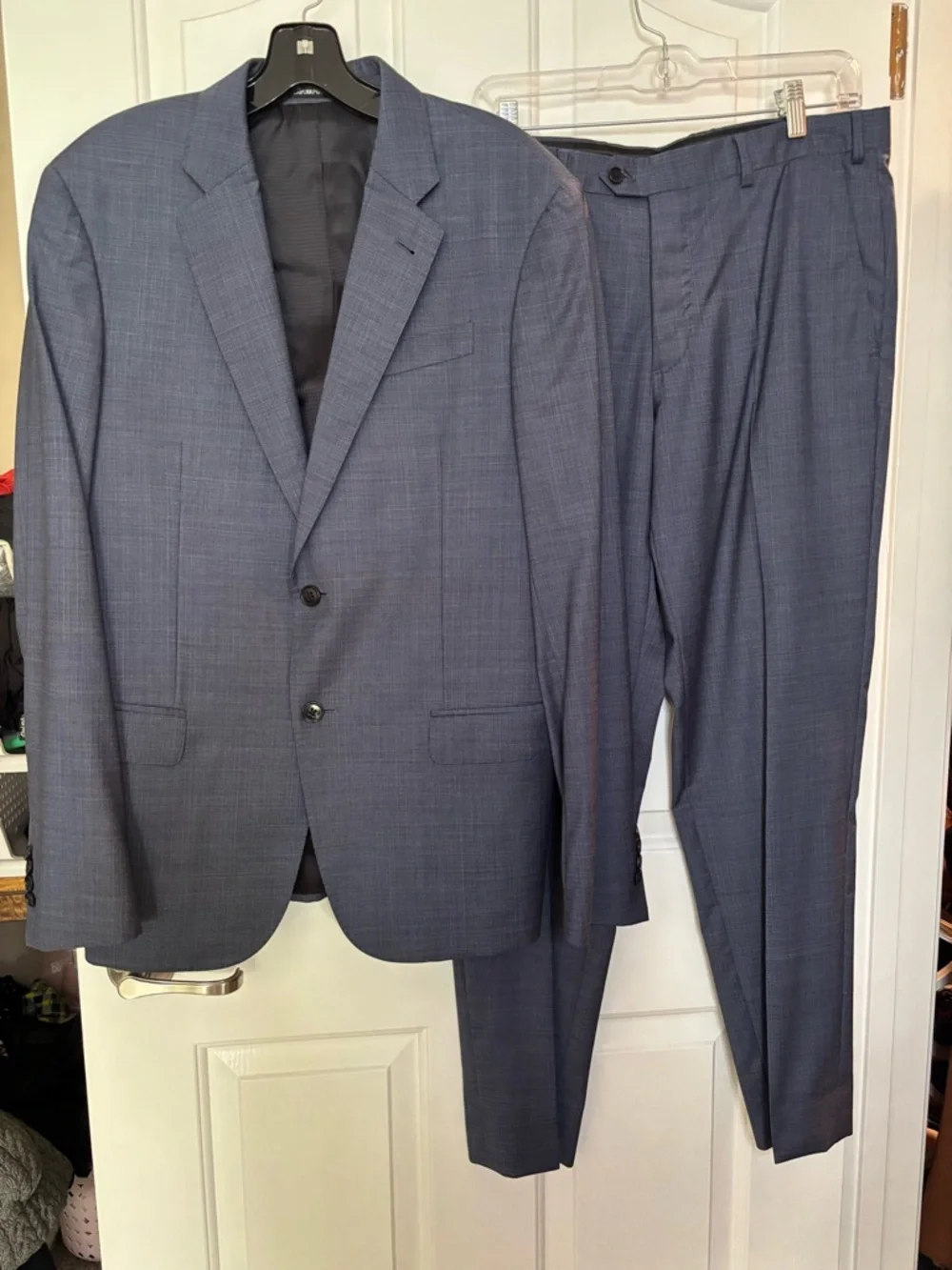 EMPORIO ARMANI Men's Classic Blue Two-Piece Suit Jacket & Trouser SUIT SZ 50